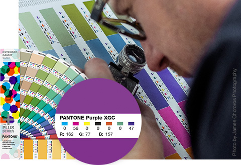 PANTONE - EXTENDED GAMUT - Close Up