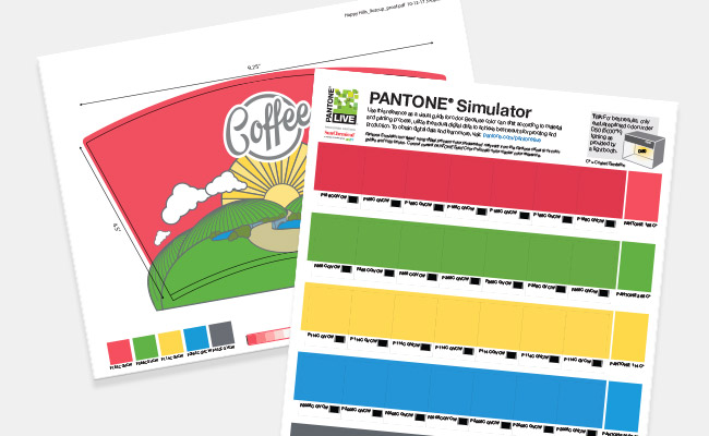 Pantone Simulator Prints – For Packaging Design
