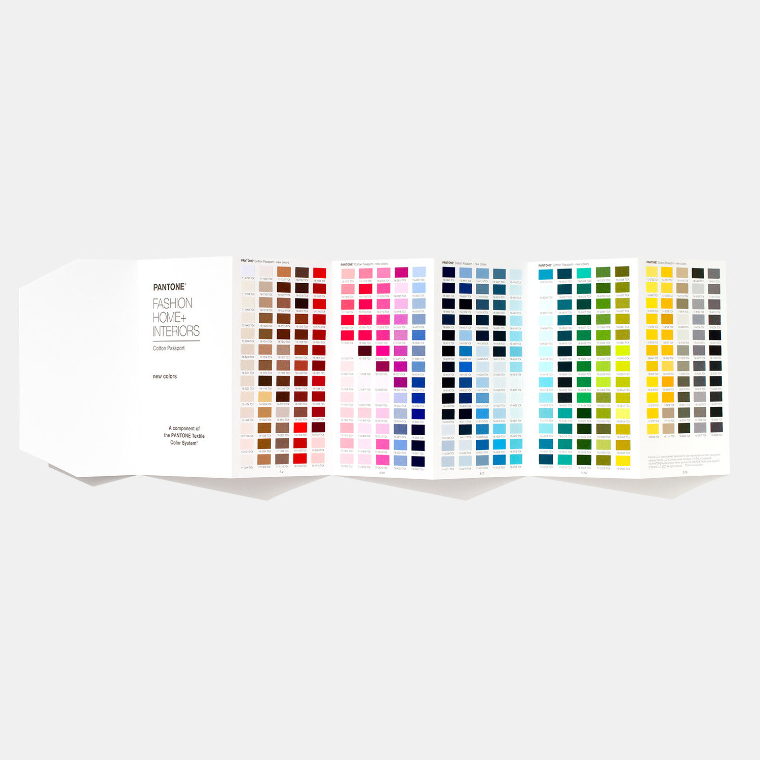 Pantone Fashion, Home + Interiors Cotton Passport Supplement Displays the 315 new Fashion, Home + Interiors (FHI) Colors - View 3