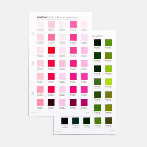 Fashion, Home + Interiors Cotton Planner Supplement Displays the 315 new Fashion, Home + Interiors (FHI) Colors