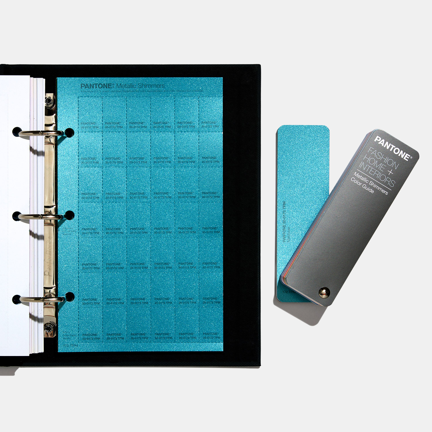 Pantone FHI Metallic Shimmers Color Specifier and Guide Set Bundle two formats for double the versatility - View 2