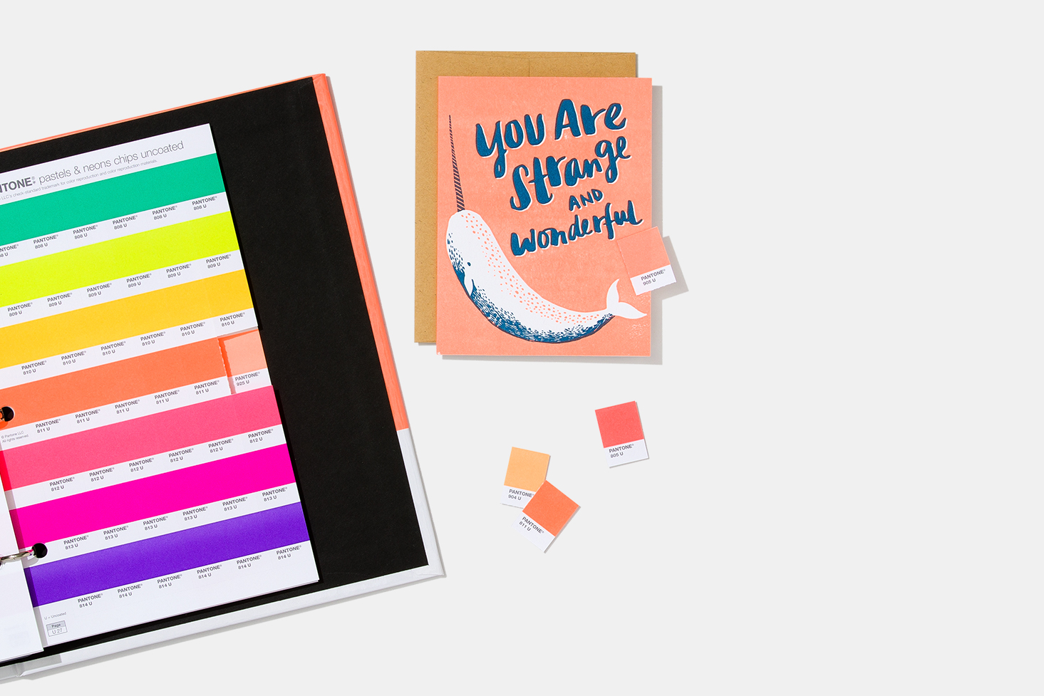 Pantone Pastels & Neons Chips | Coated & Uncoated Includes Paper Chip Saver - View 1