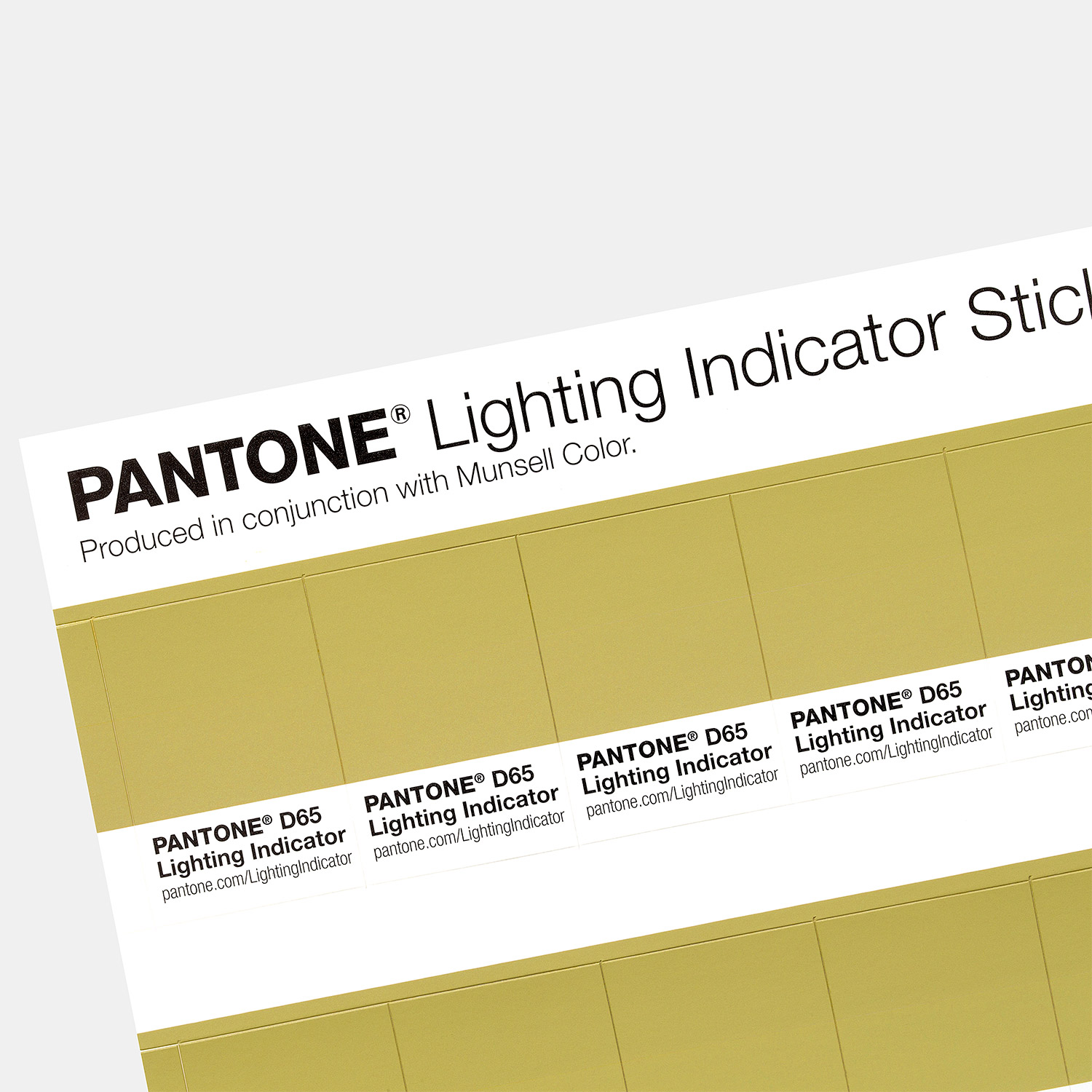 Pantone Lighting Indicator Stickers D65 - View 2
