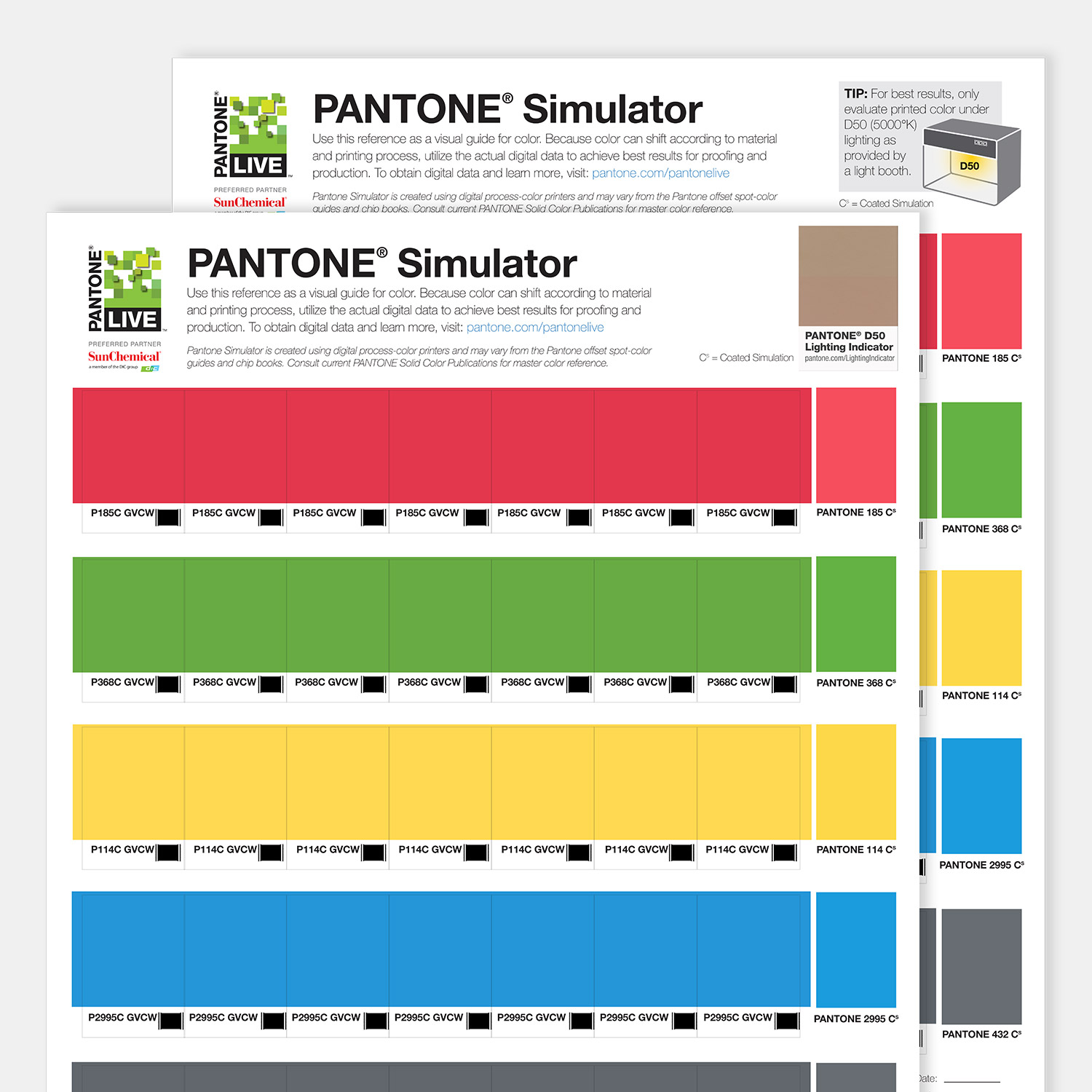 Pantone Simulator Prints Available as Stickers - View 1