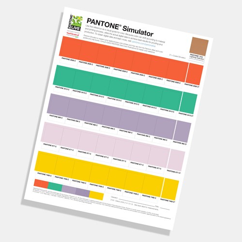 Pantone Simulator Prints Available as Stickers