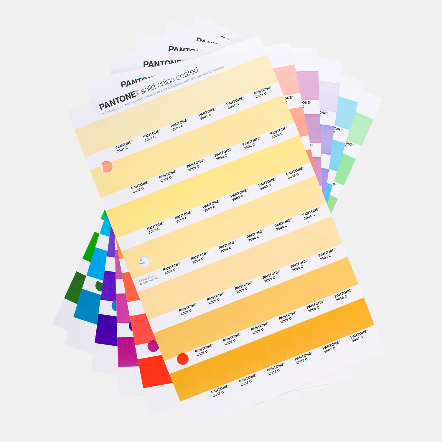 Pantone Chip Replacement Pages | Coated &  Uncoated Refill your Pantone graphics and print books with removable chips - View 1